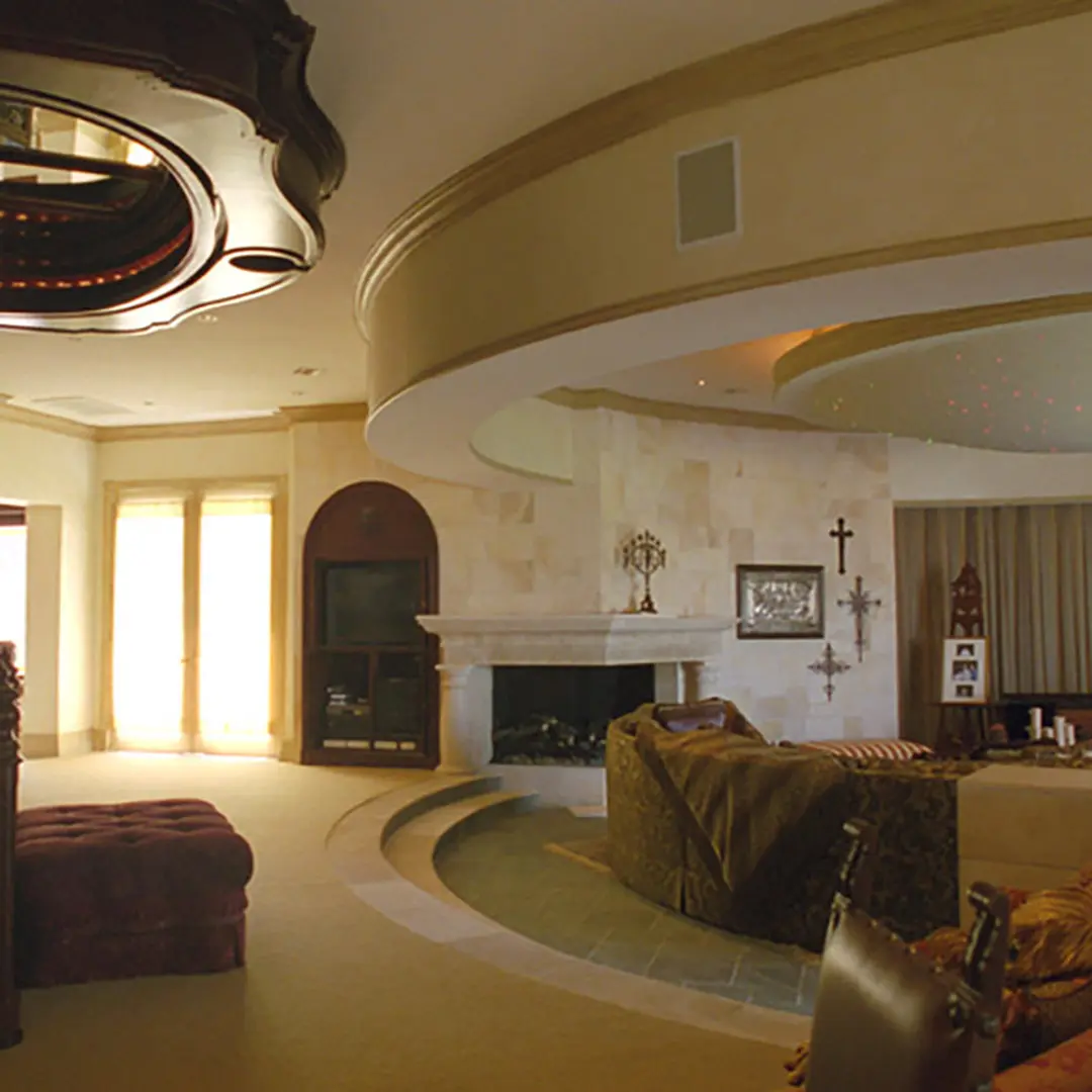 Interior view of the vintage house